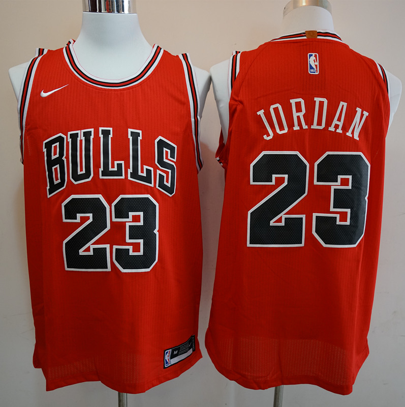 Men Chicago Bulls #23 Michael Jordan Red Game Nike NBA Jerseys->->NBA Jersey